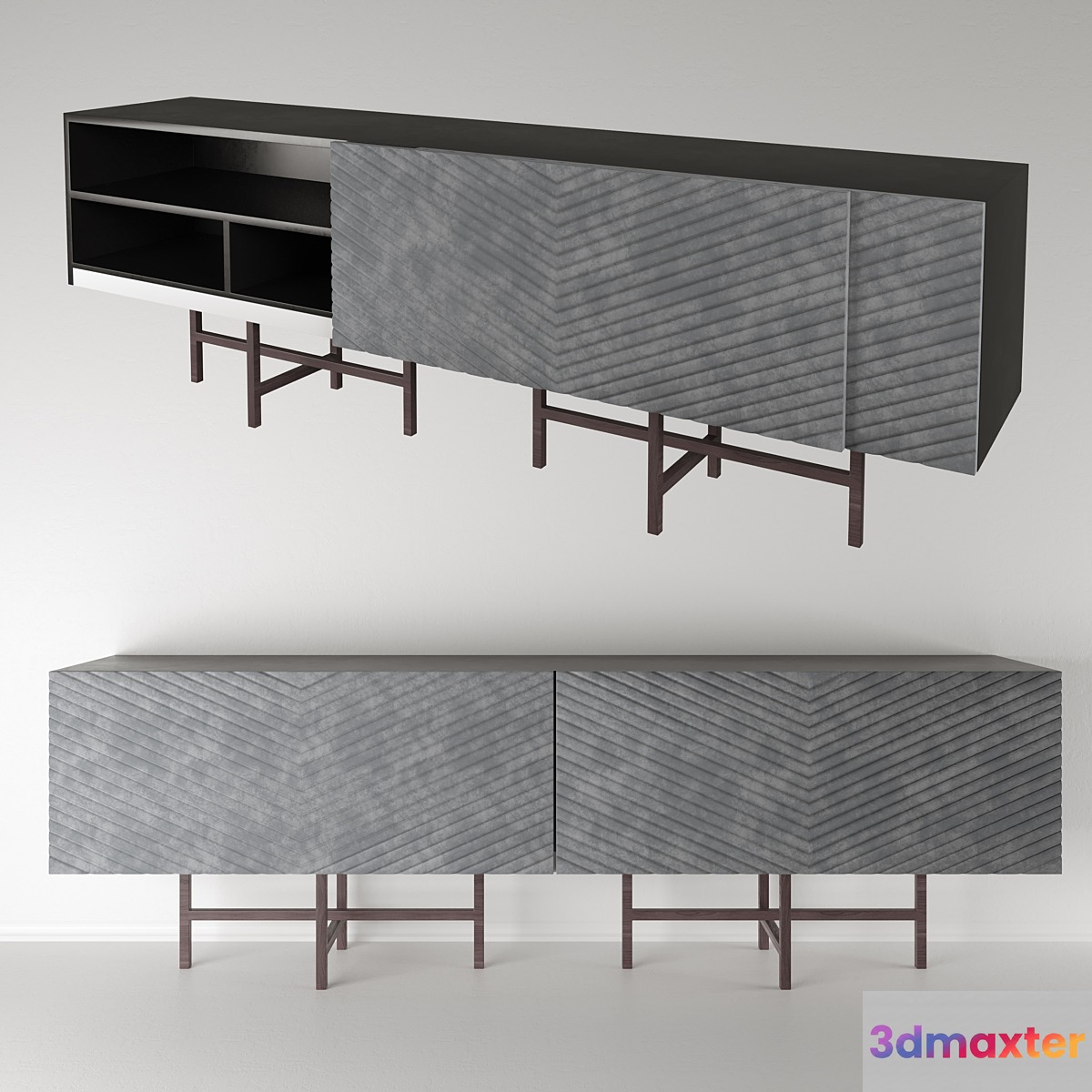 Pergamo Velvet Buffet 3D Max