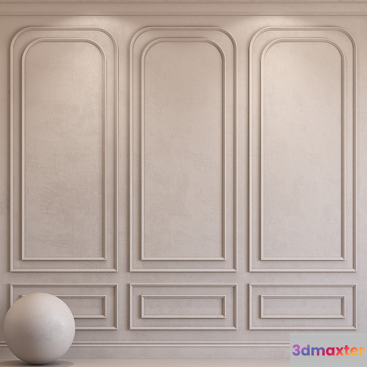 Decorative plaster with molding 33 3D Max