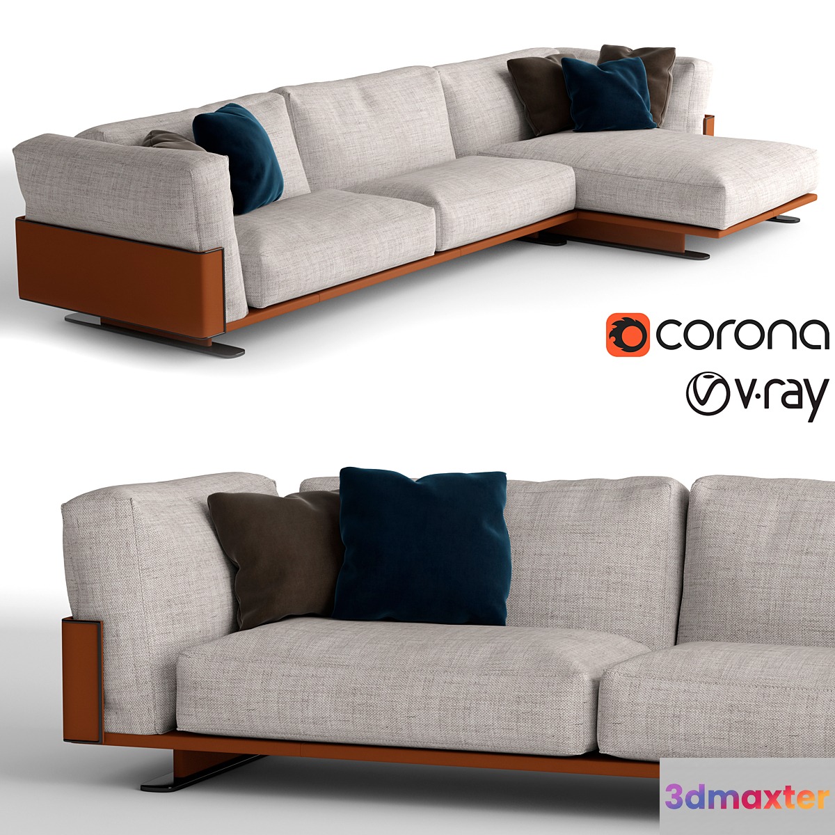Longhi Ritual chaise lounge sofa