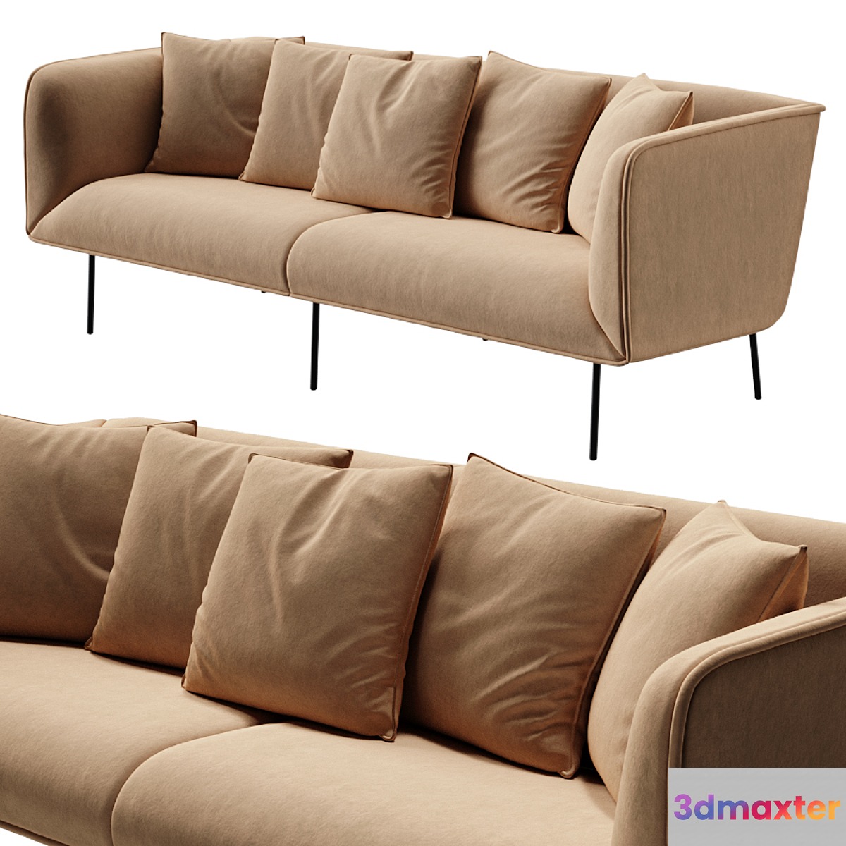 Bludot Dandy Velvet Sofa - No.2