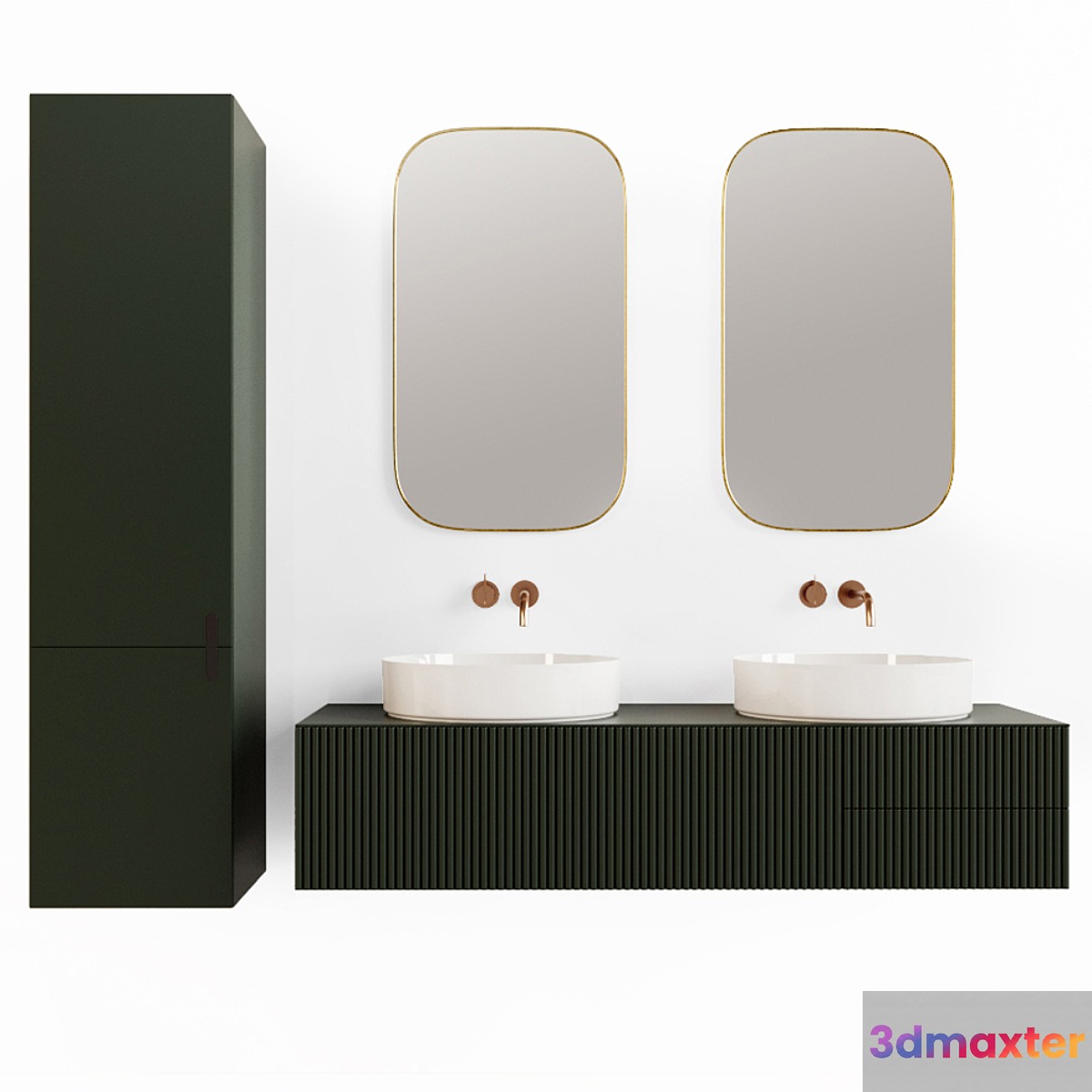 Modern Bathroom Furniture set 3D Max