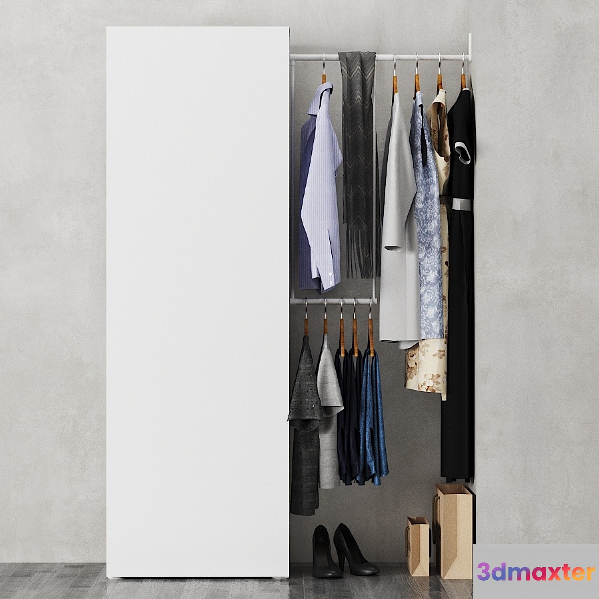 Ikea Combination Wardrobe Ophus 3D Max