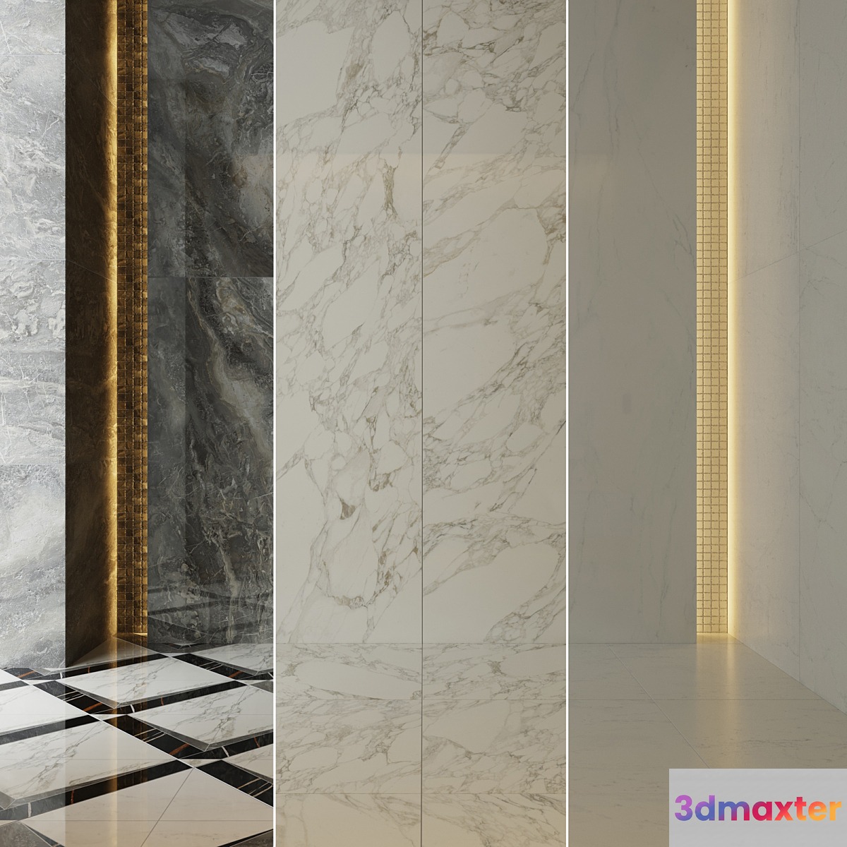 Tile Italon Charme Deluxe Set2 3D Max