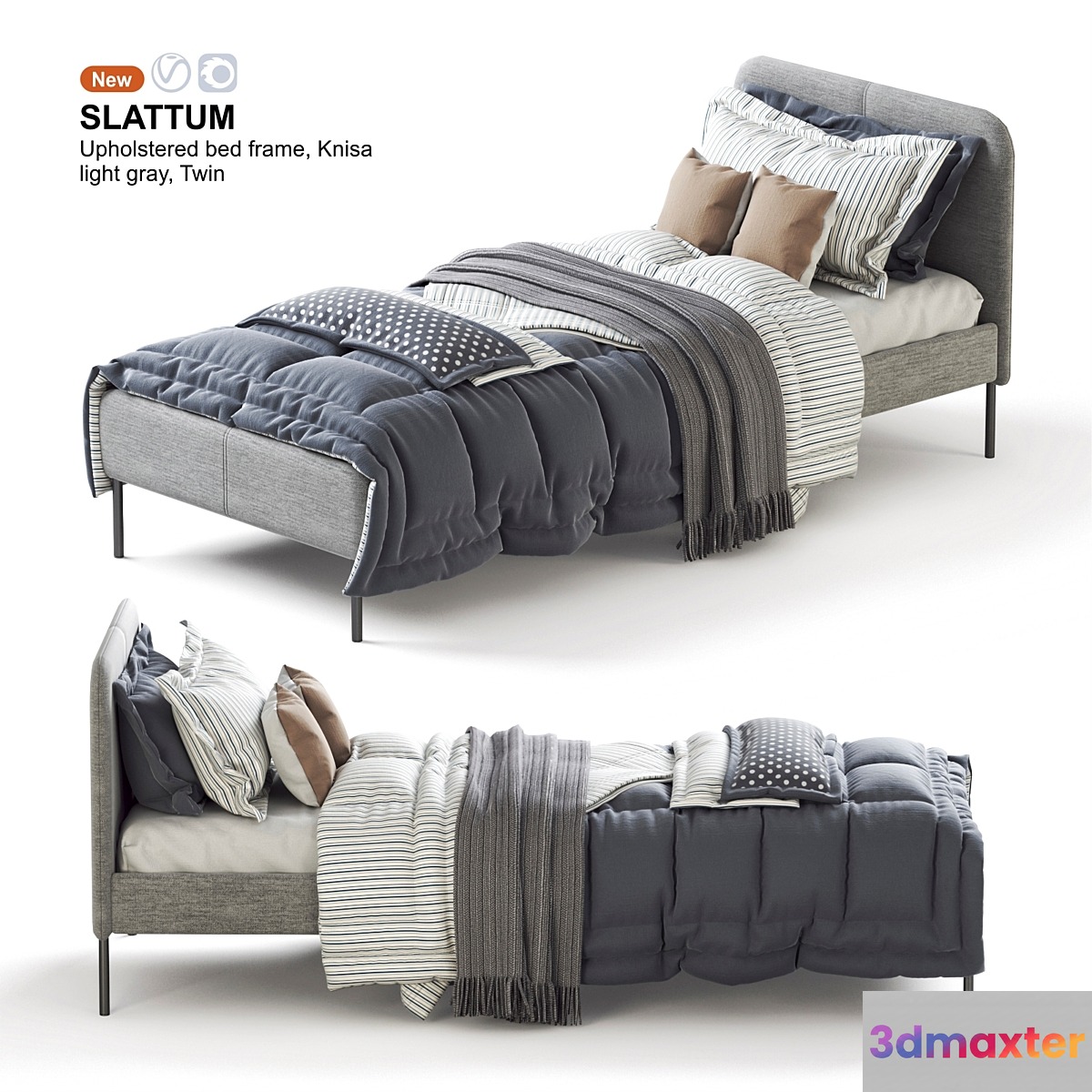 IKEA SLATTUM twin bed - No.2