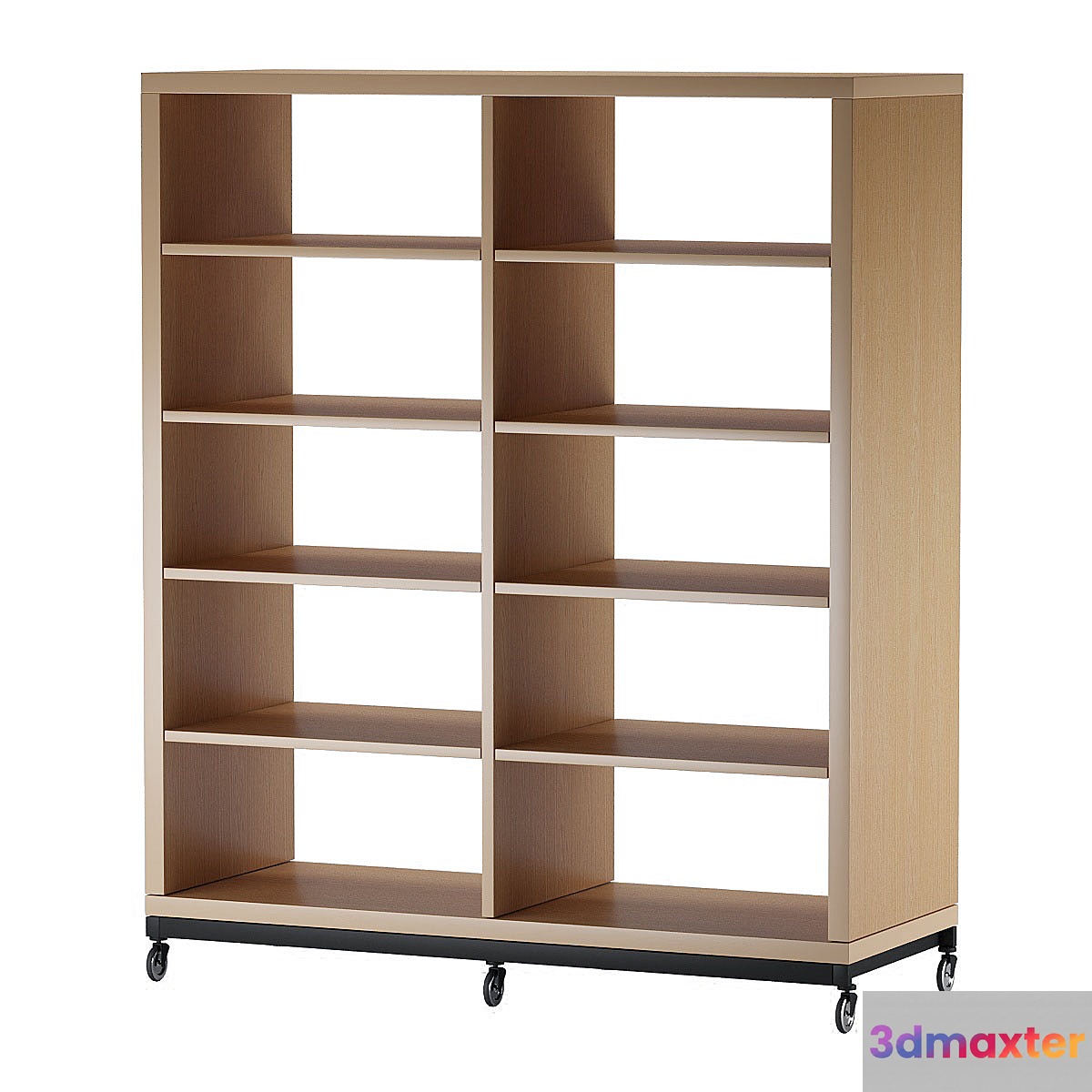 Rack of 5 shelves on wheels 3D Max