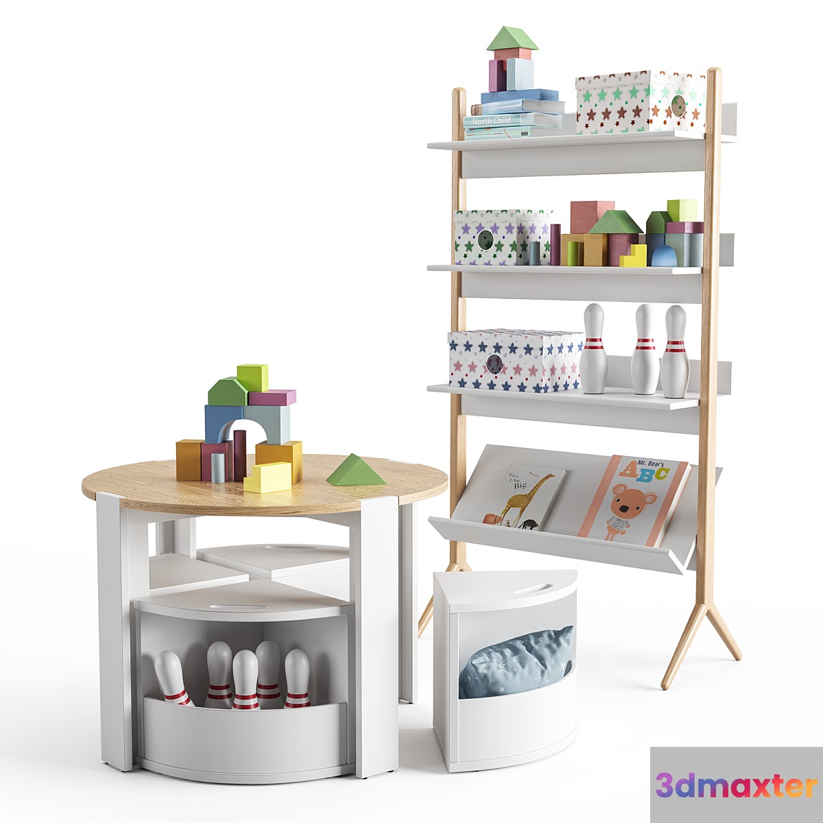 A set of items for the nursery from crate & kids