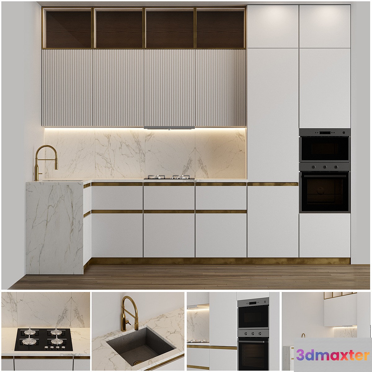 Modern Kitchen 14 3D Max