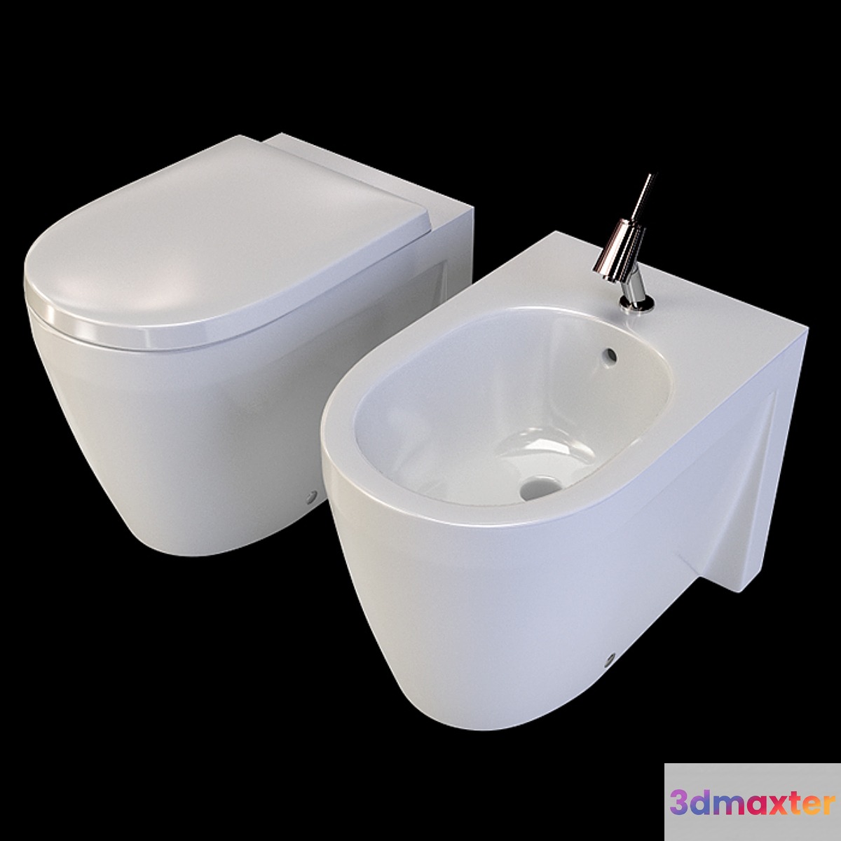 toilet bidet Duravit Starck 2 3D Max