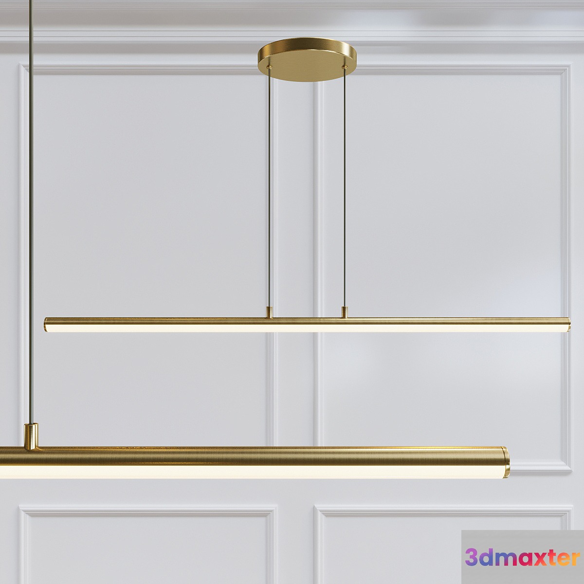 Light Rods LED Pendant 3D Max