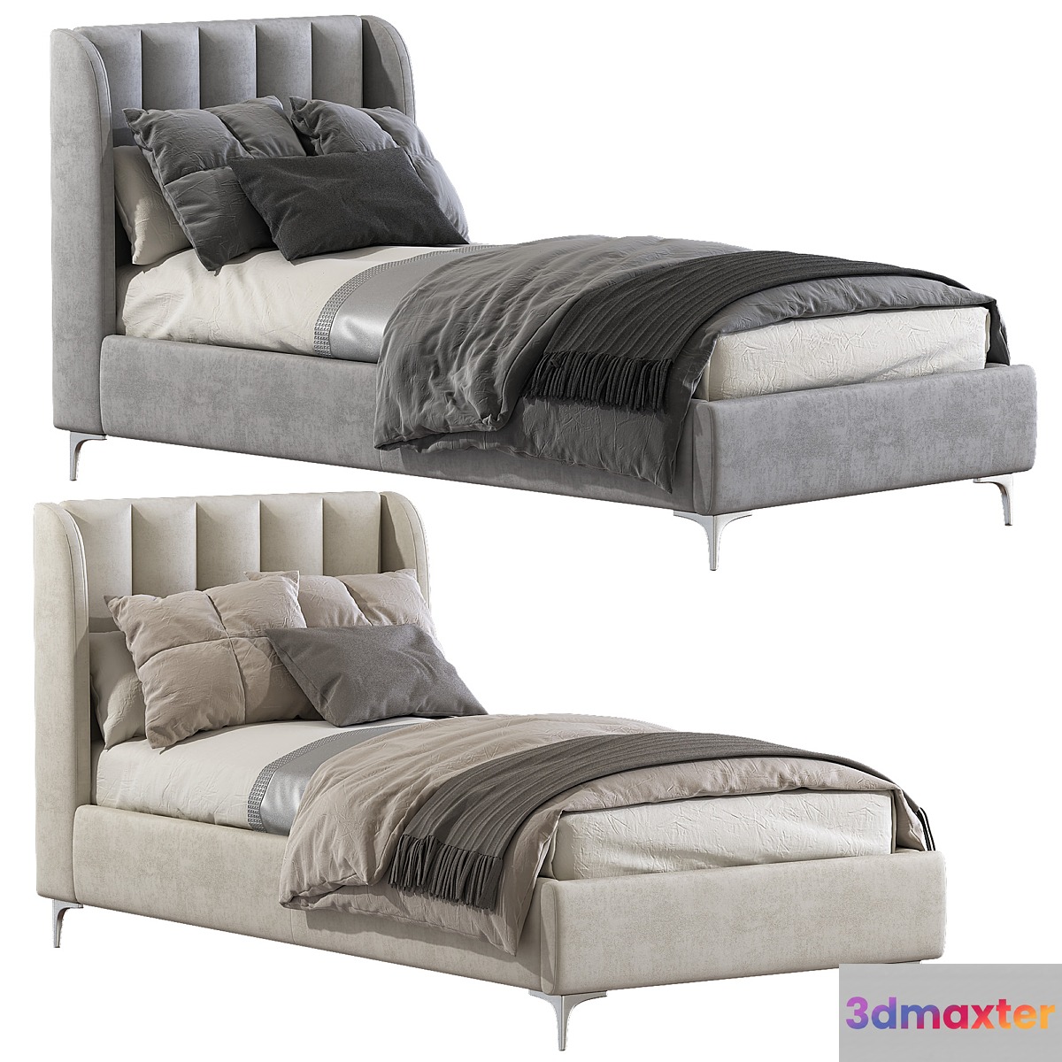 Bed Blush Lizbeth Velvet Single Bed