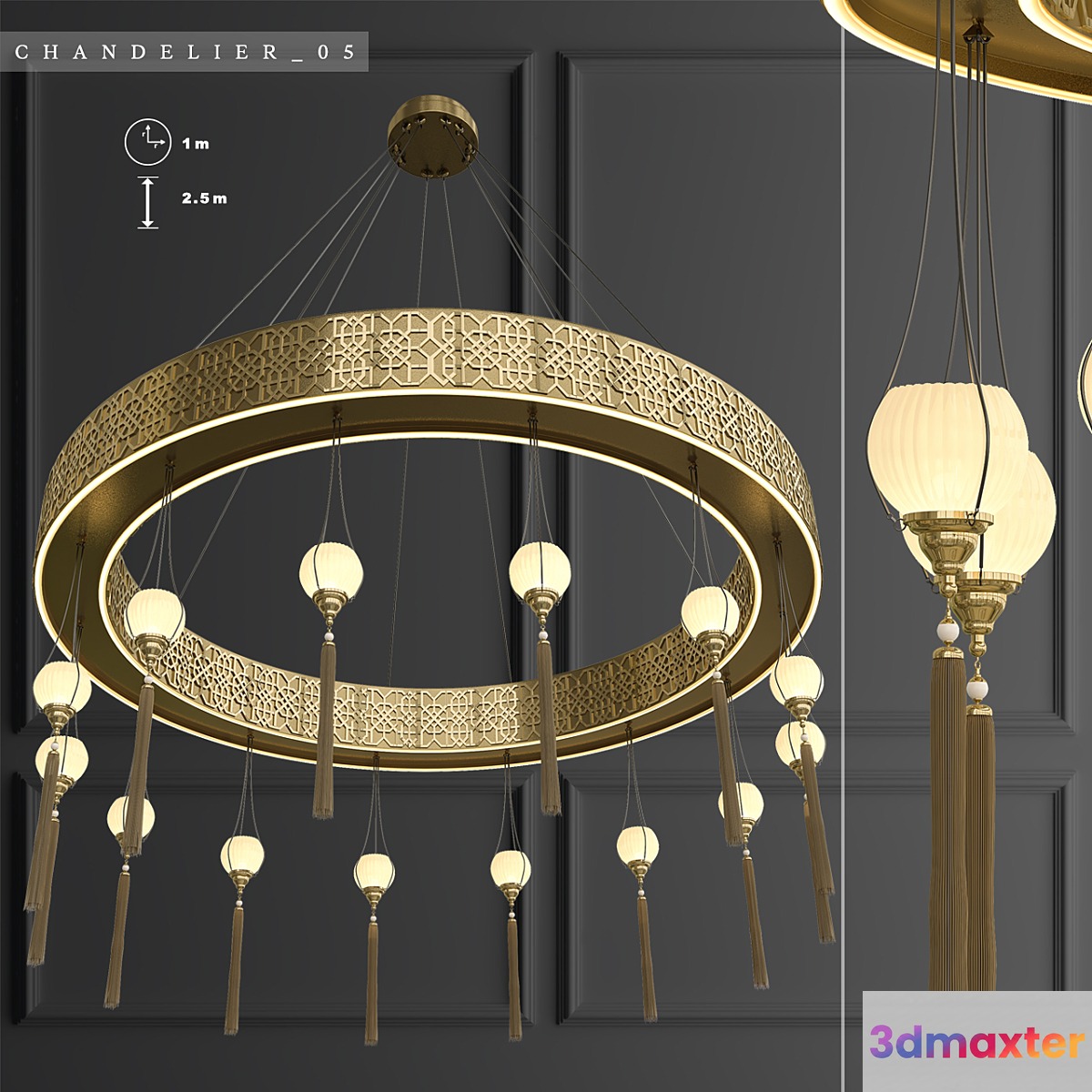Islamic Chandelier_05 - No.2 3D Max