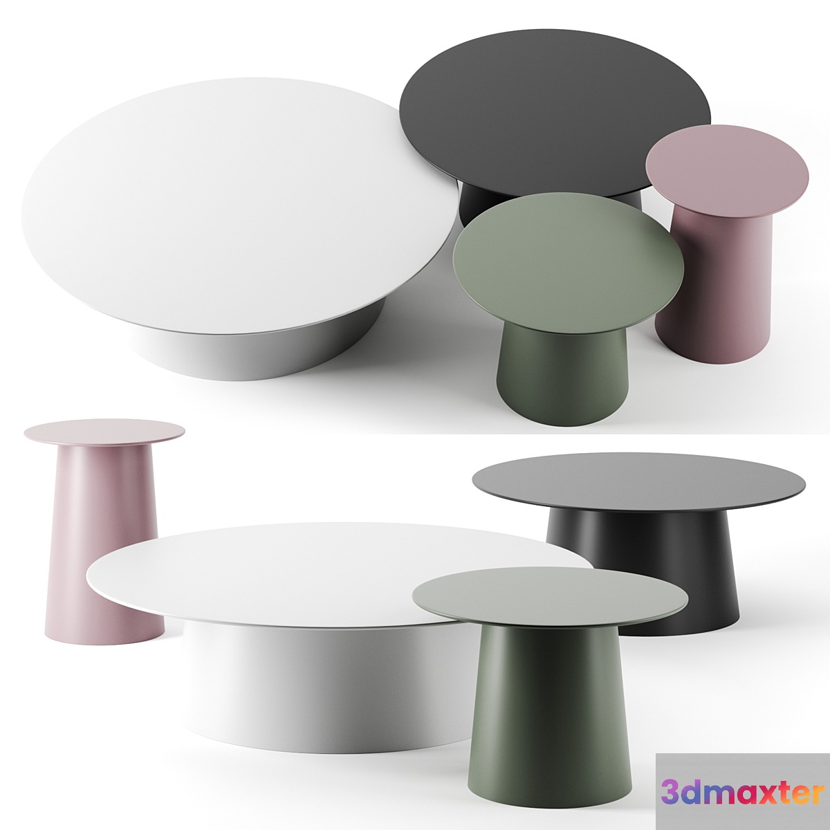 Circula tables by Blu Dot 3D Max