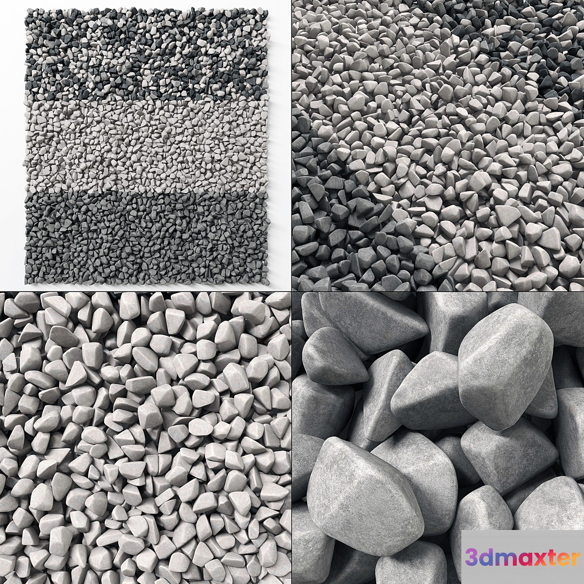 Gravel splinter decor Big kit n1 _ Gravel chip decorative