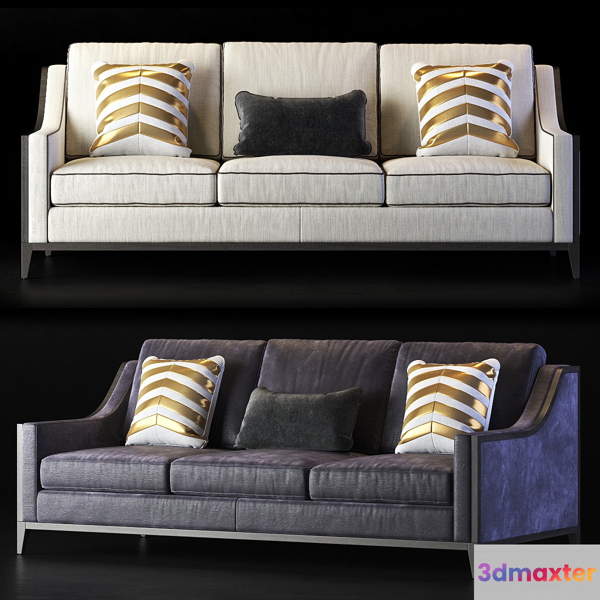 The Sofa and Chair Company Spencer Deluxe 3 Seater 3D Max