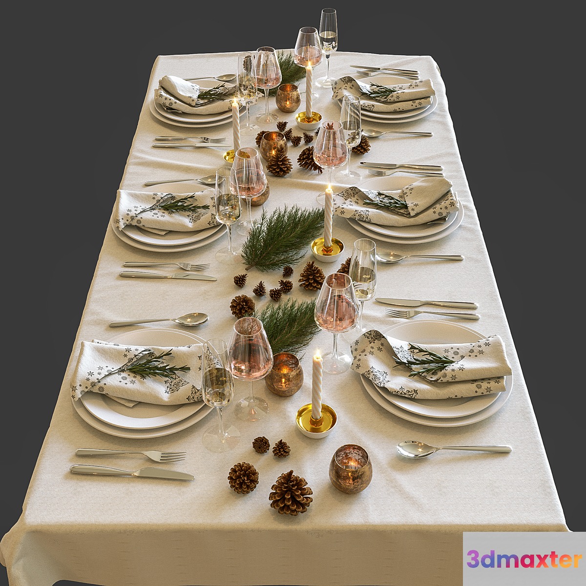New year's table setting