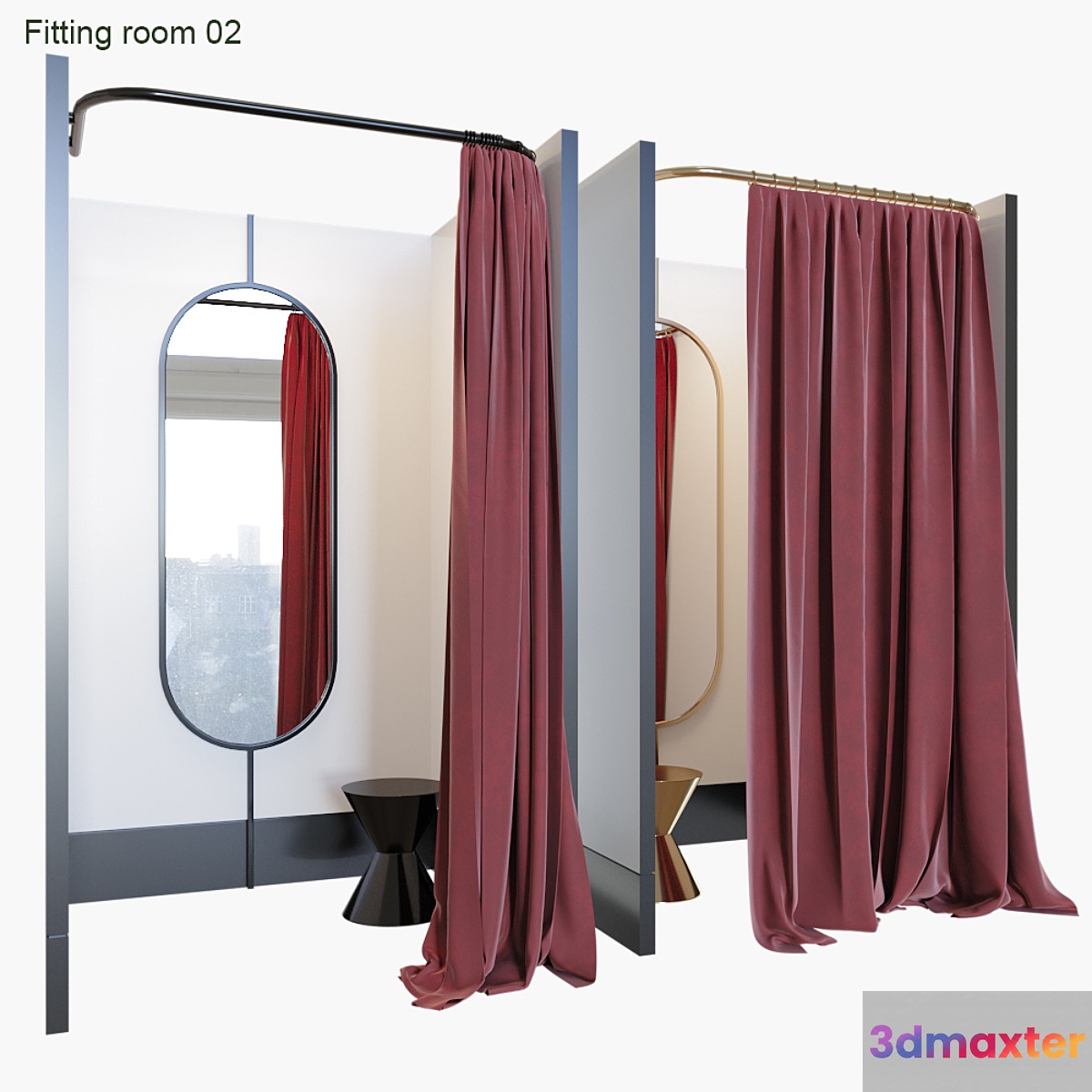 Fitting room 02 3D Max