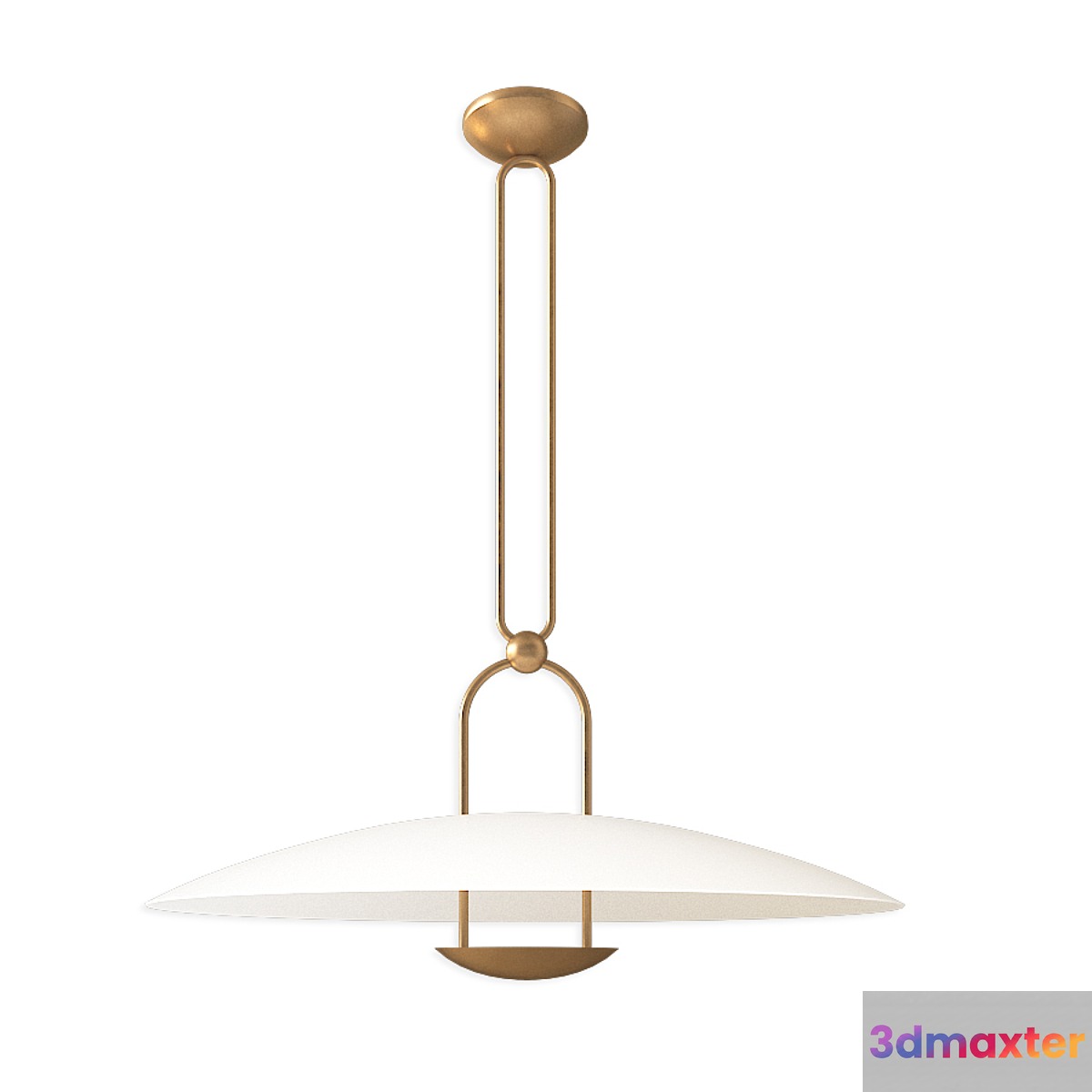 Cara large sculpted pendant 3D Max