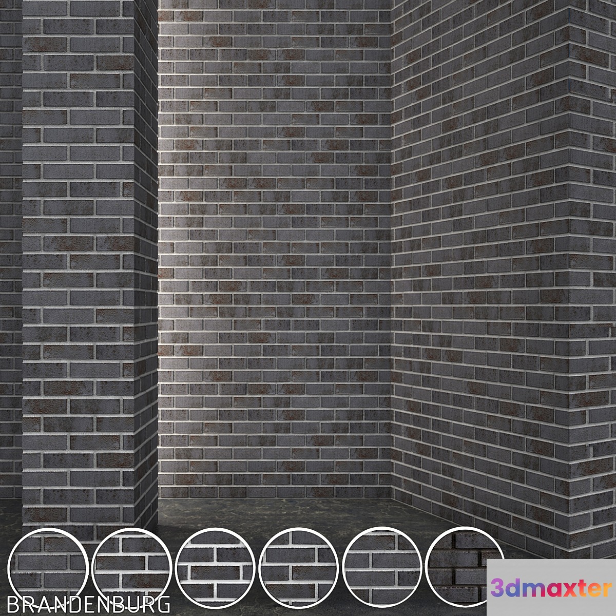 Vandersanden Brick Brandenburg 3D Max