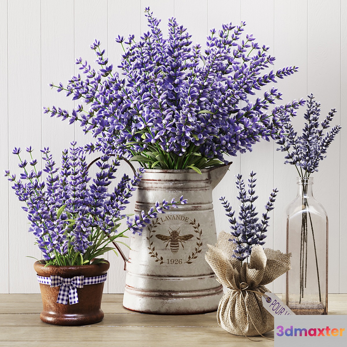 Lavender still life 3D Max