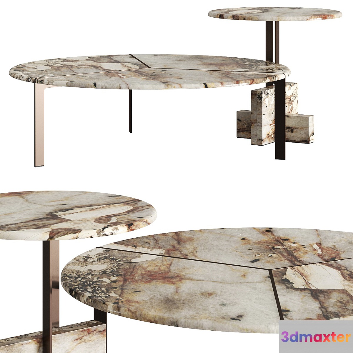 Tacchini Italia Joaquim Coffee Tables 3D Max