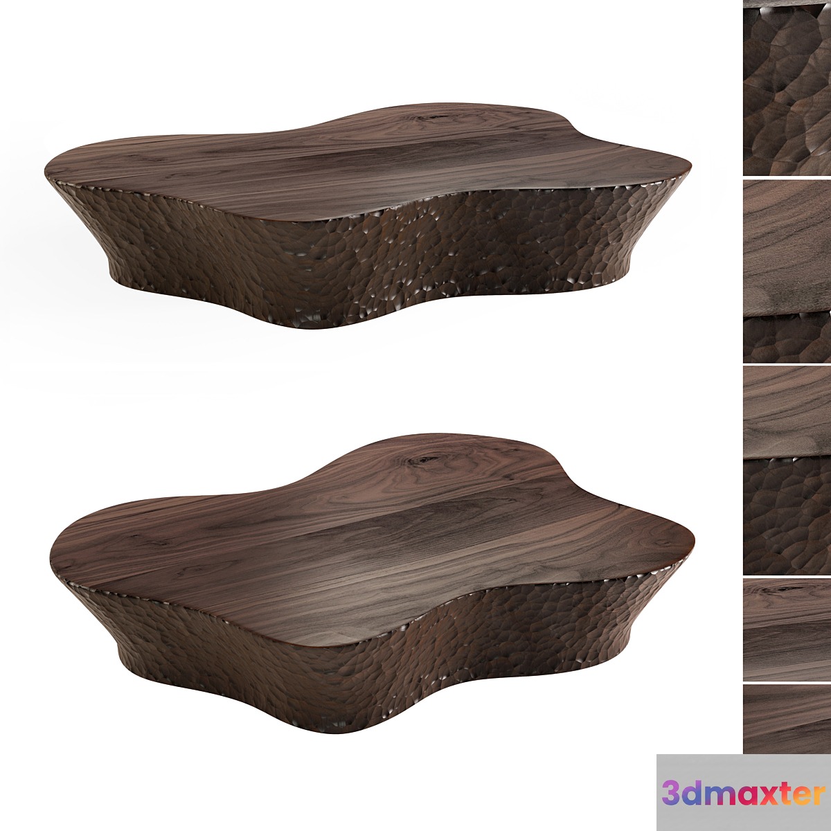 Coffee Table SSU 02 with Hammered Wood
