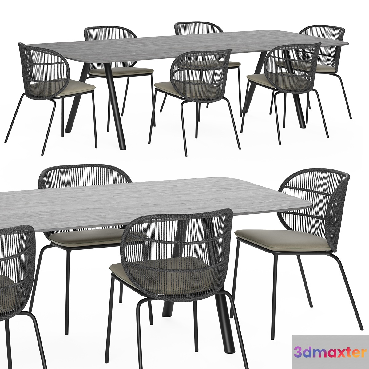 Kodo dining table 3D Max