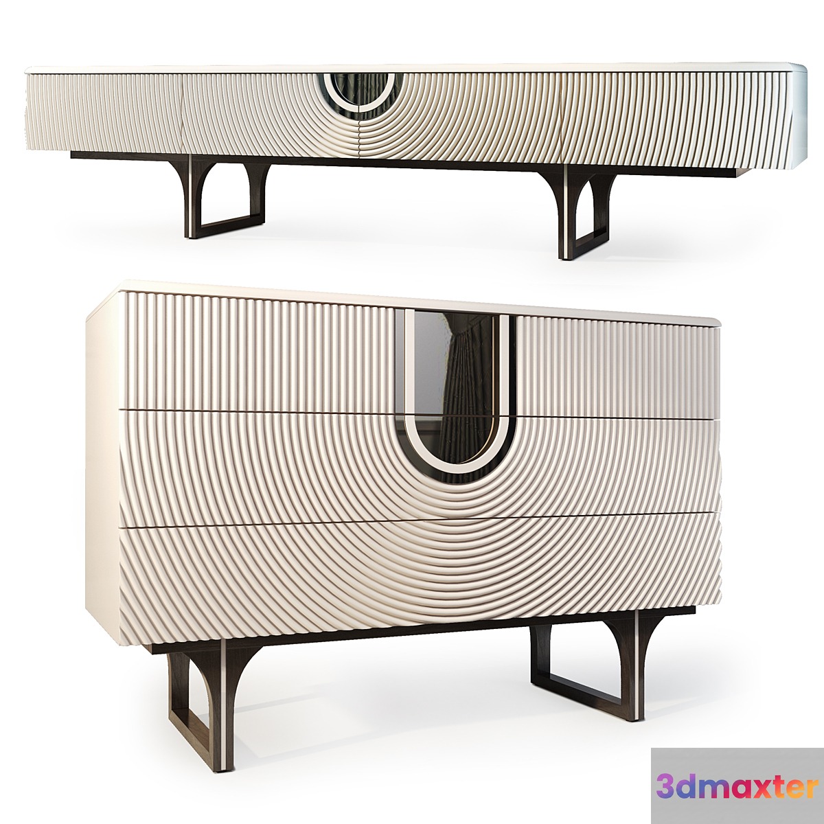 Chest and cabinet for Lexus TV. Dresser TV stand by Medusa Home