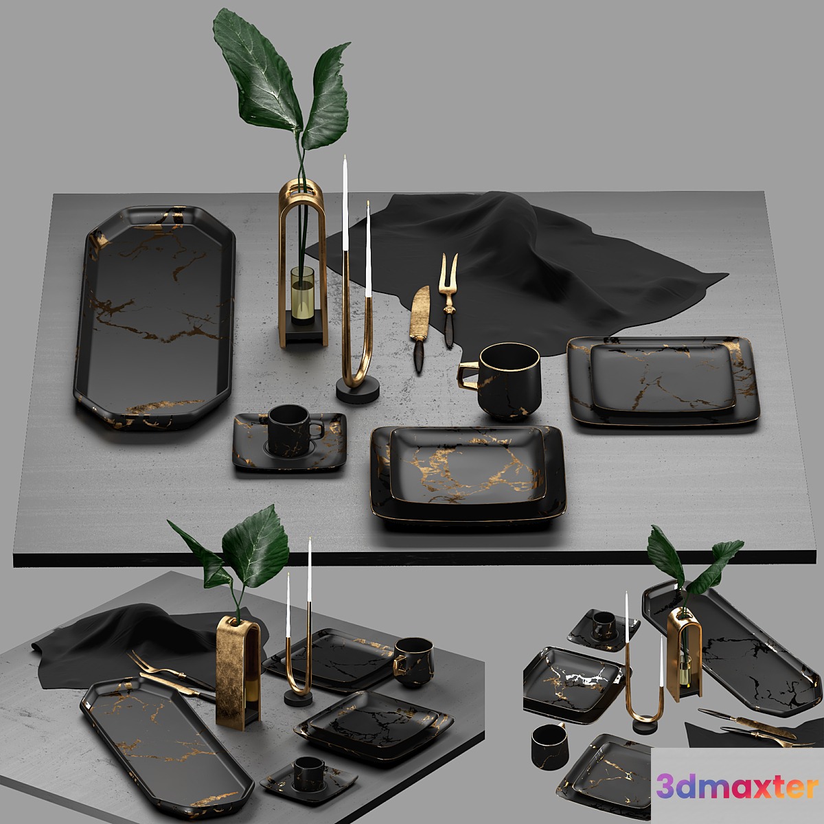 Gold_Design_Plate_Set