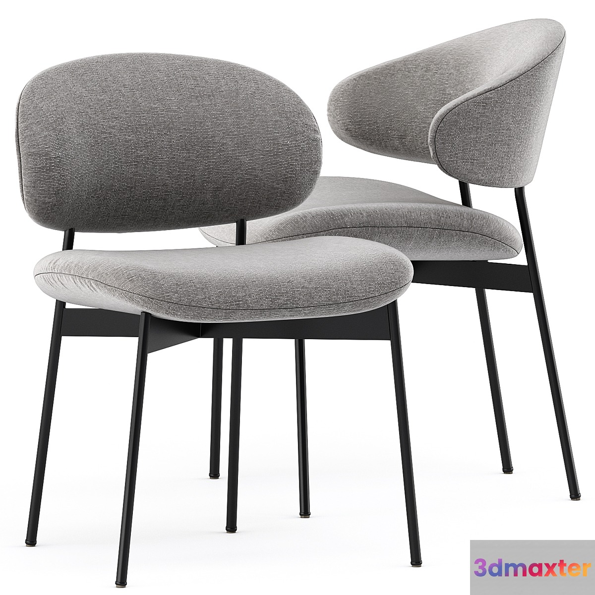 LUZ Fabric chair by more - No.2 3D Max