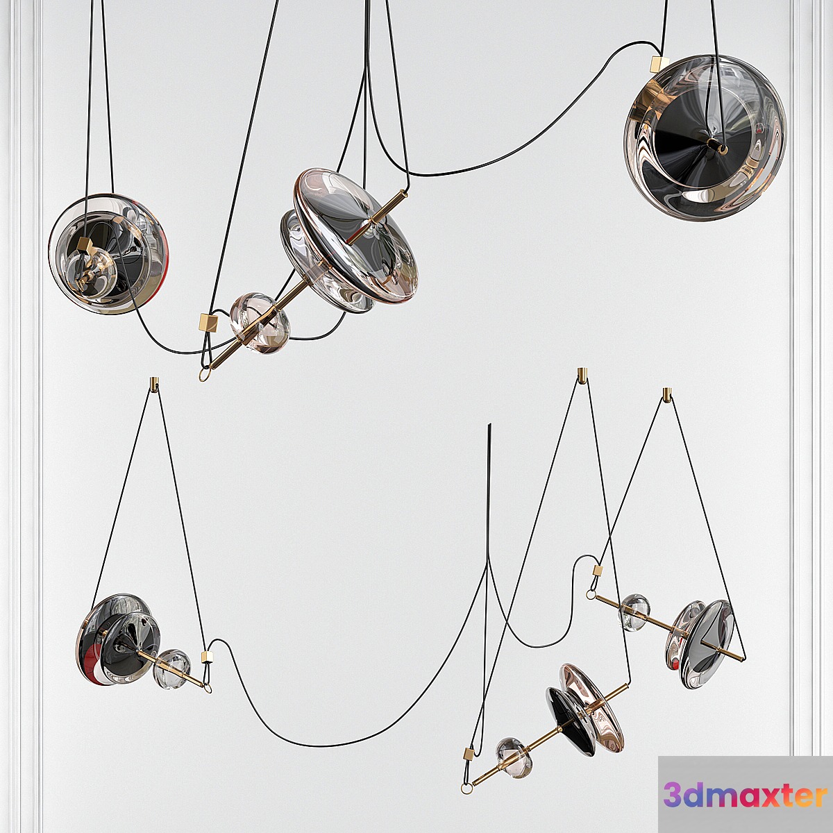 Silvio Mondino Studio TRAPEZI THREE LIGHTS