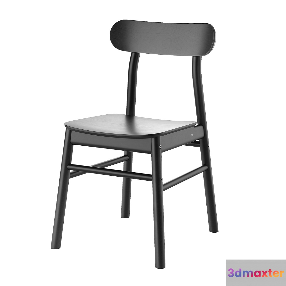 Ikea ronninge black chair 3D Max