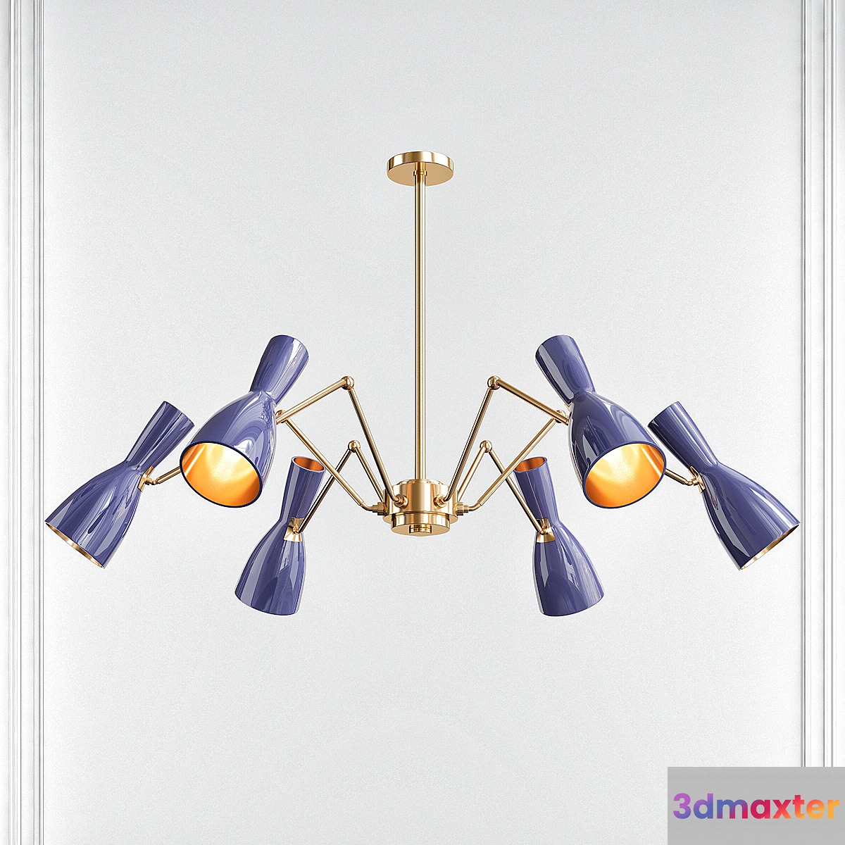 Brass brothers & Co. WORMHOLE 6-LIGHT CHANDELIER
