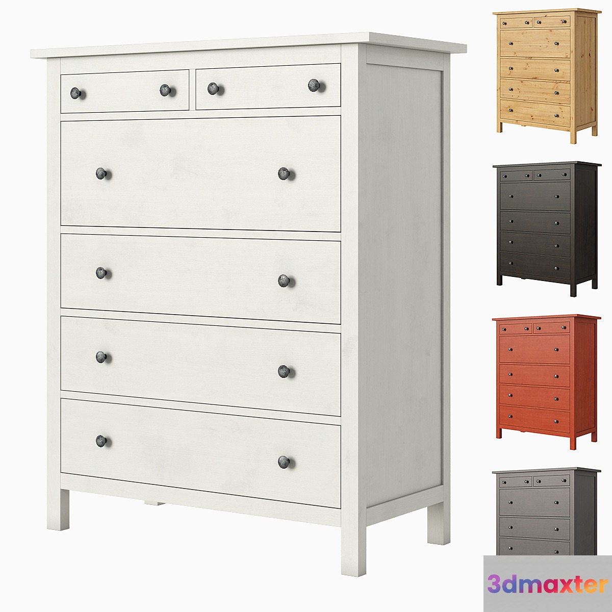 IKEA HEMNES 6-drawer chest 3D Max