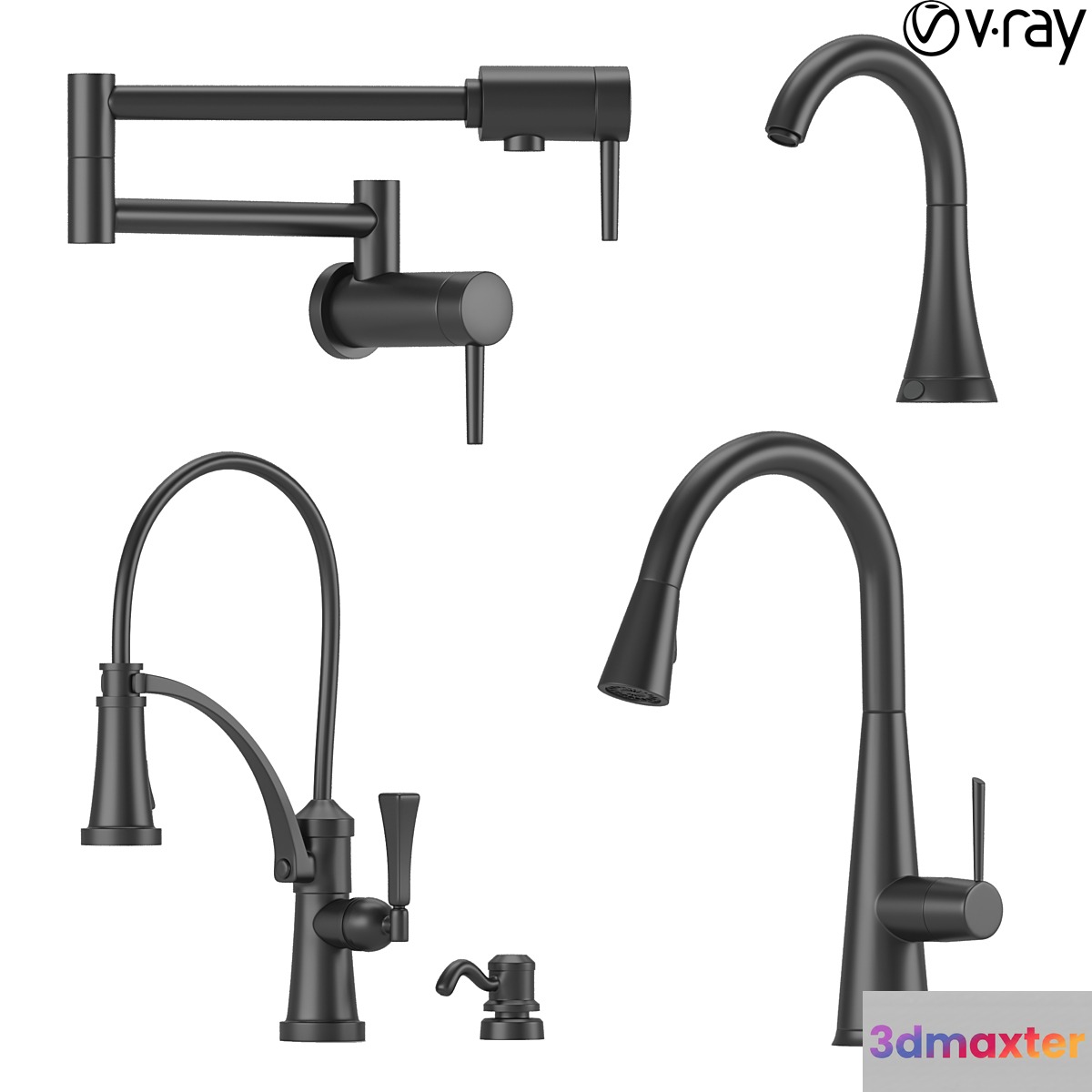 Collection of kitchen faucets