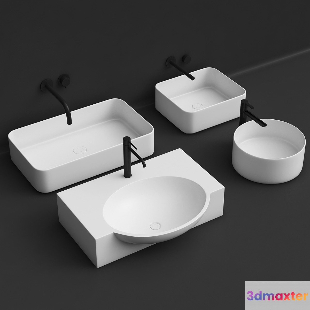 Wash basin 01 3D Max