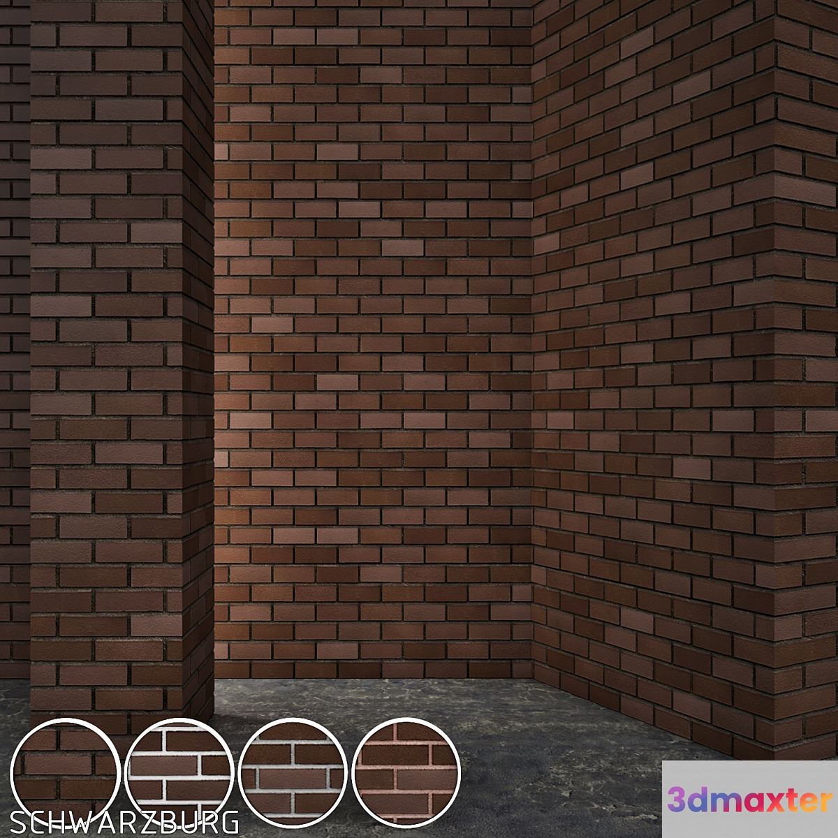 Vandersanden Brick Schwarzburg 3D Max
