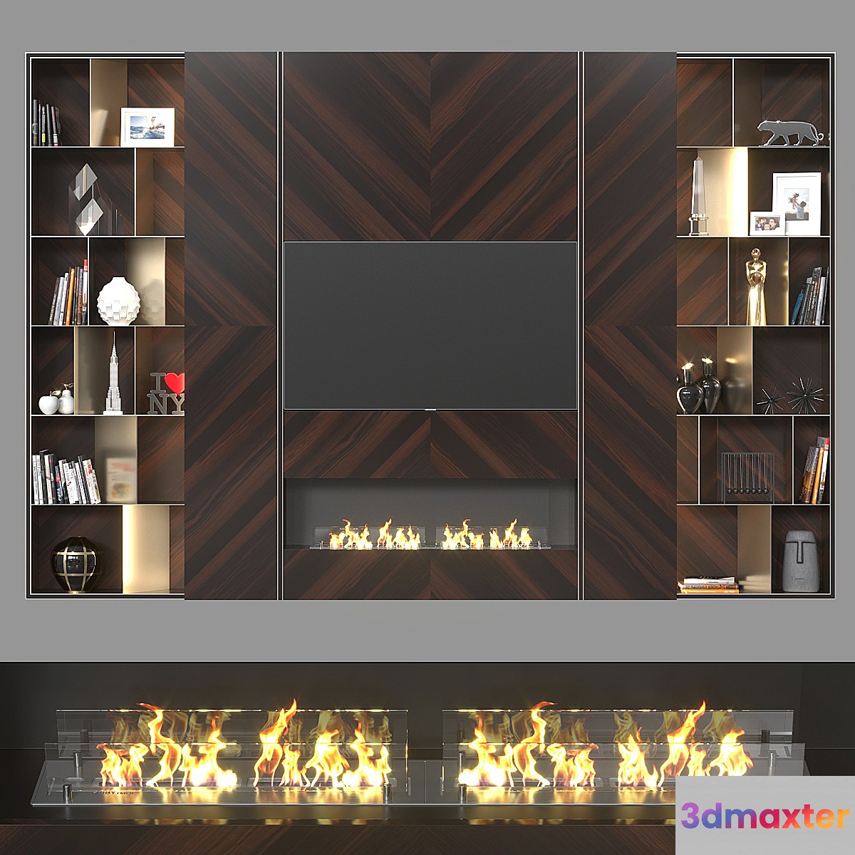 TV wall 038. 3D Max