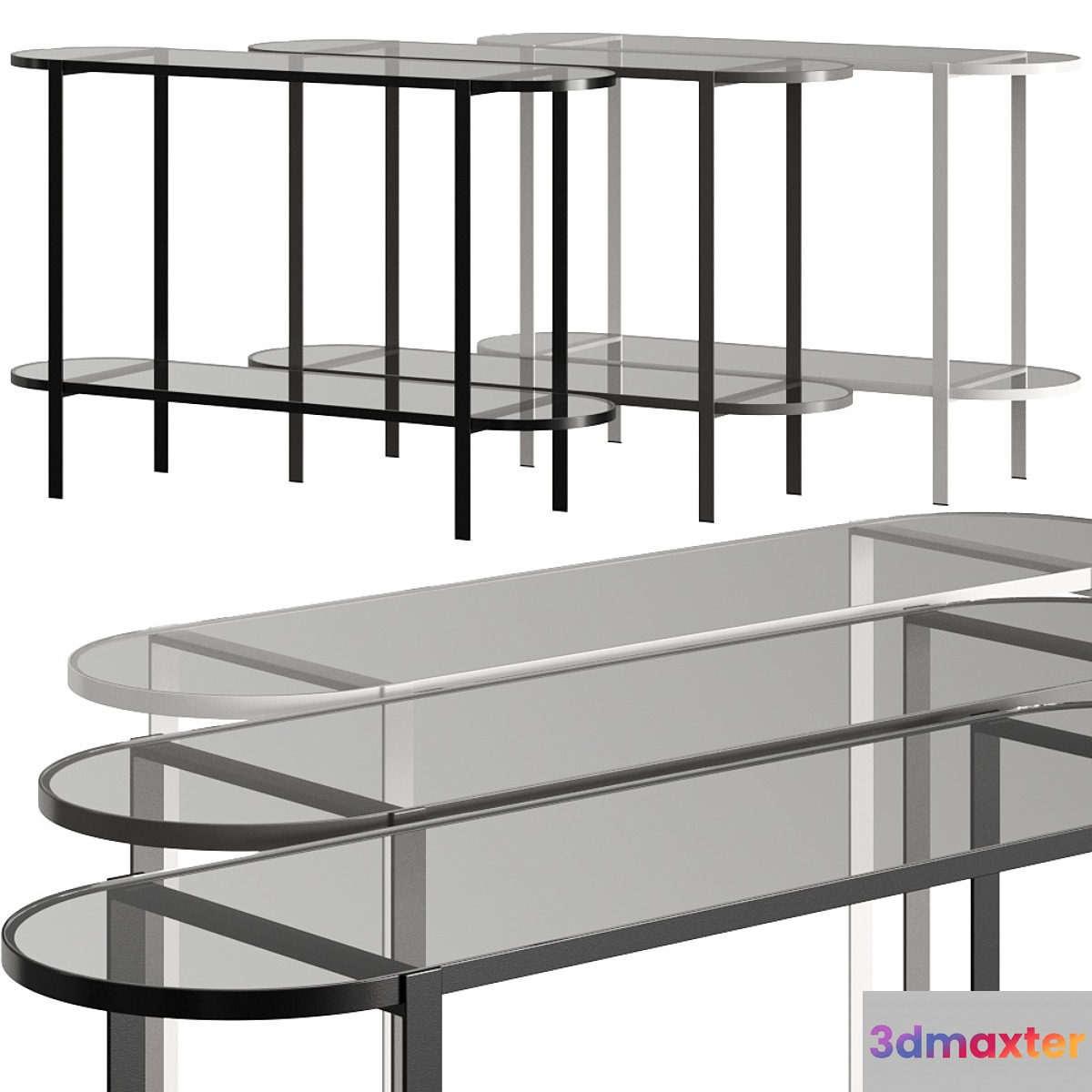 Aytm Fumi Console Tables 3D Max