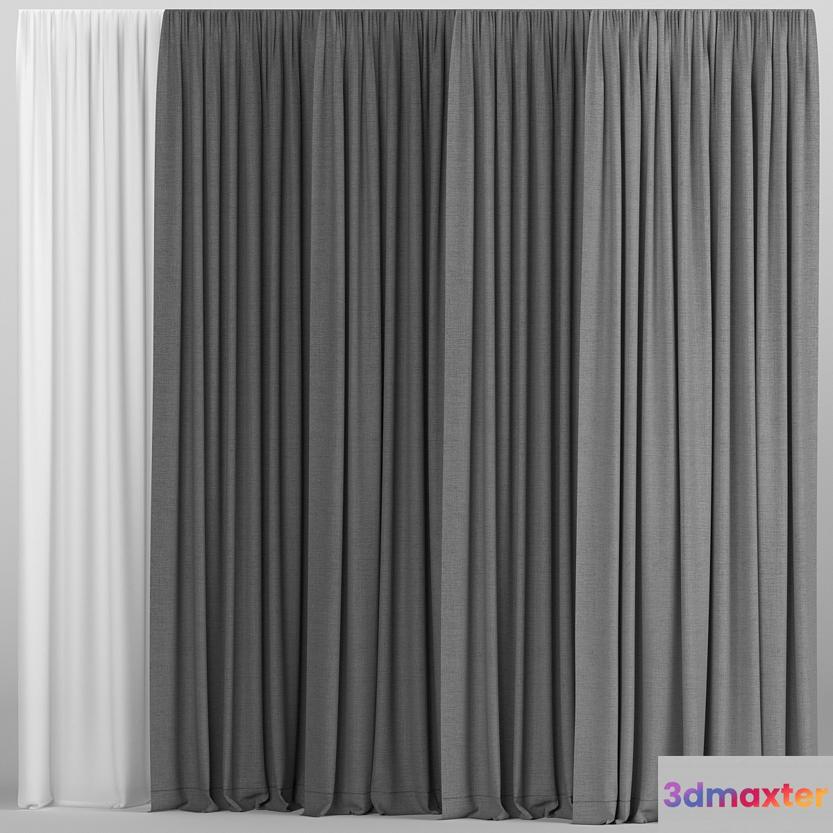 A collection of curtains with tulle. - No.2