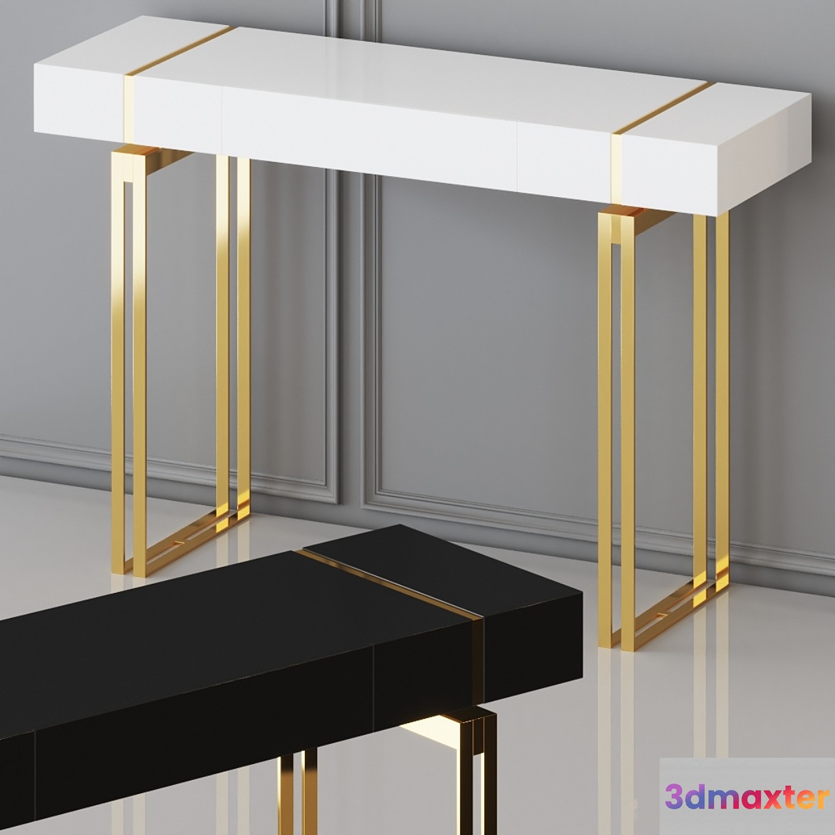 LadyYard - Modern Luxury Console 3D Max