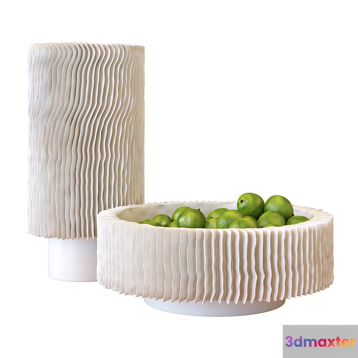 Radiator Vases Matte White - No.2