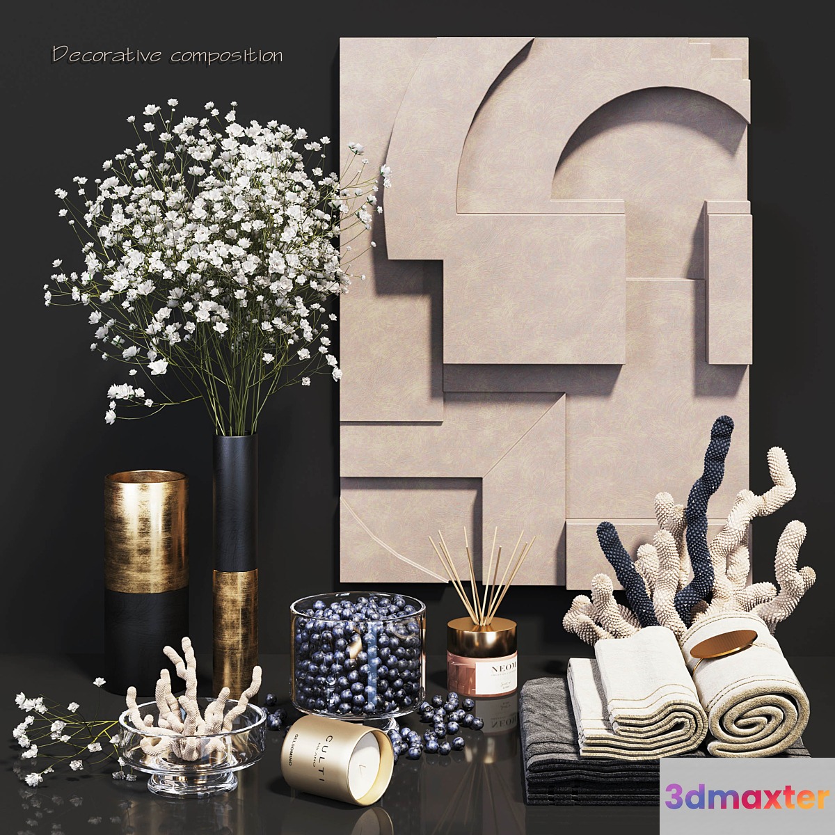 Decorative composition - wildflowers