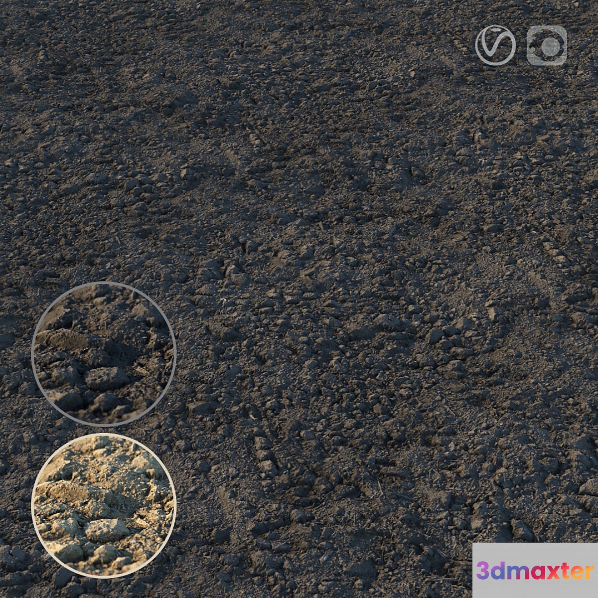 Loosened ground material 02