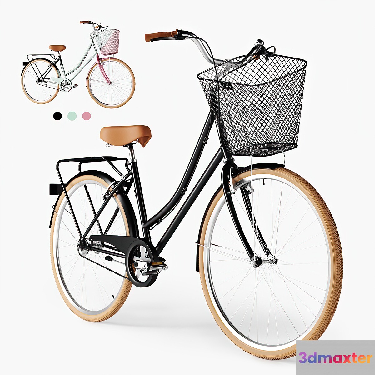 Bike Vintage Ladies Deluxe 3D Max