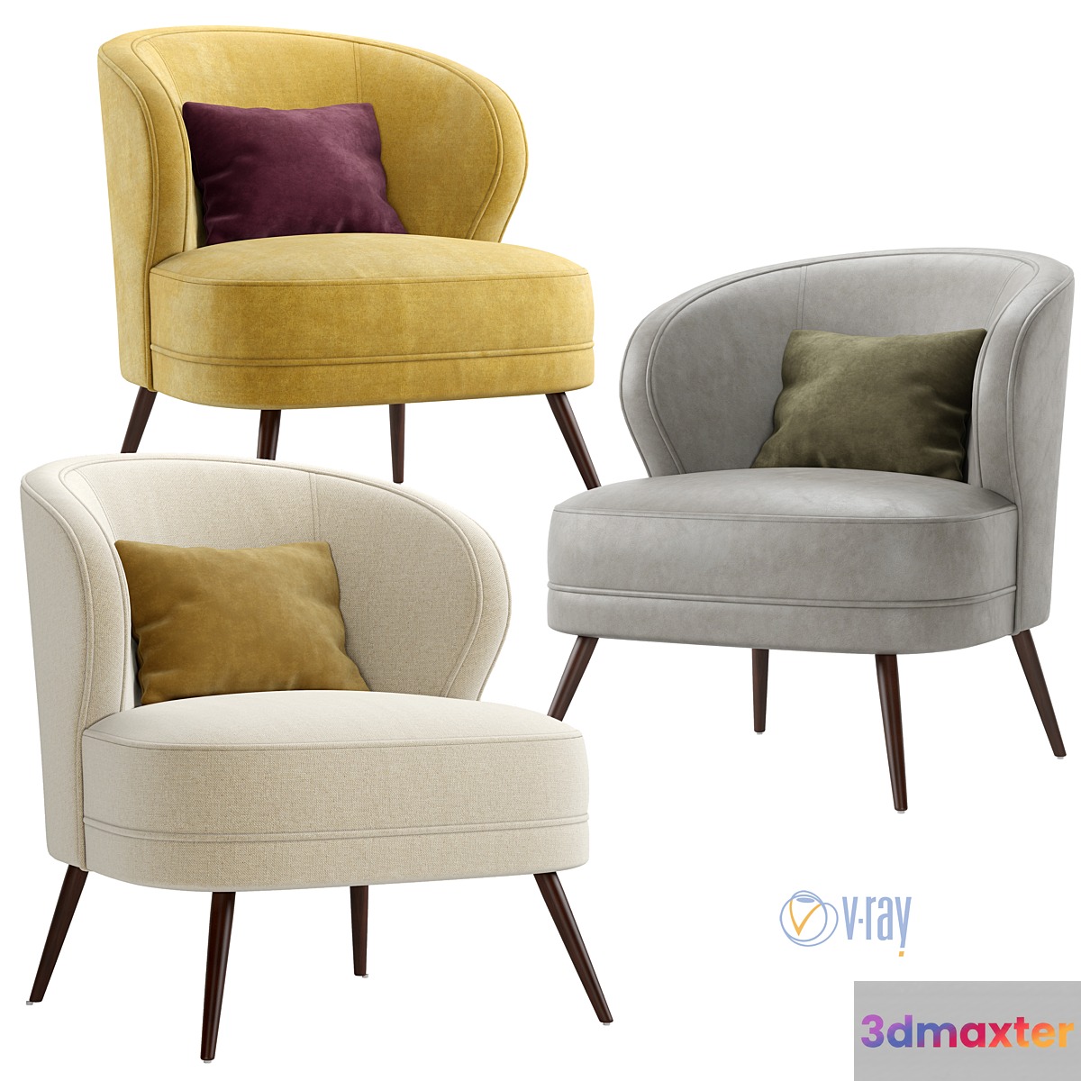 Arteriors. Armchair Kitts