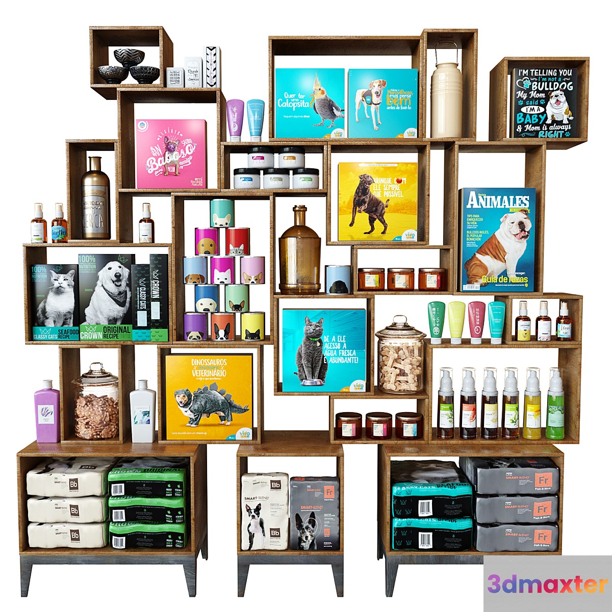 pet shop shelves-15 3D Max