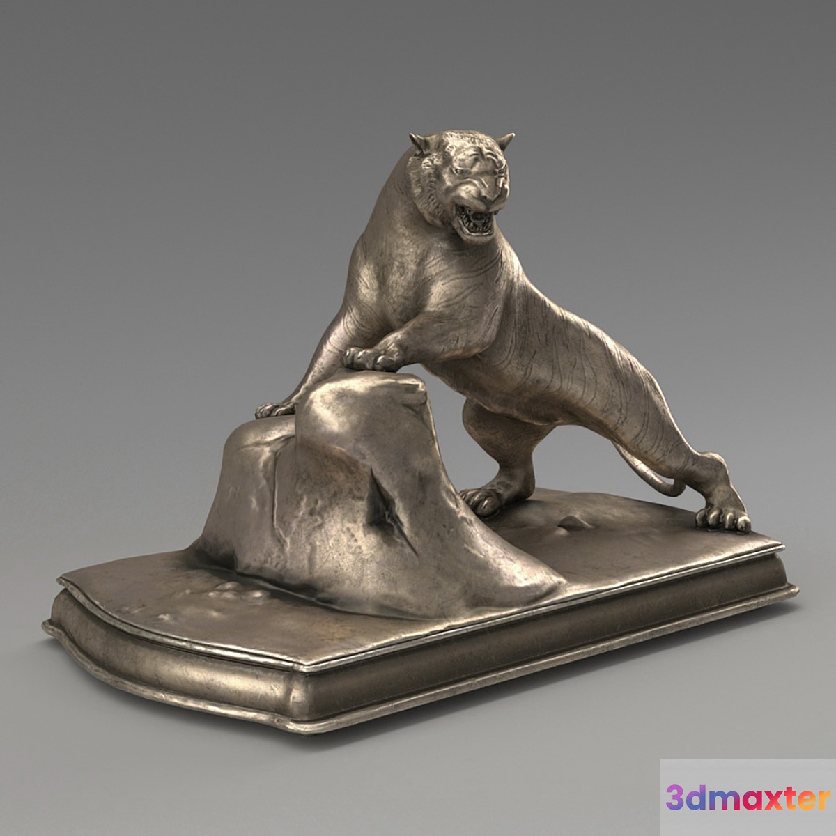 Bronze tiger 3D Max