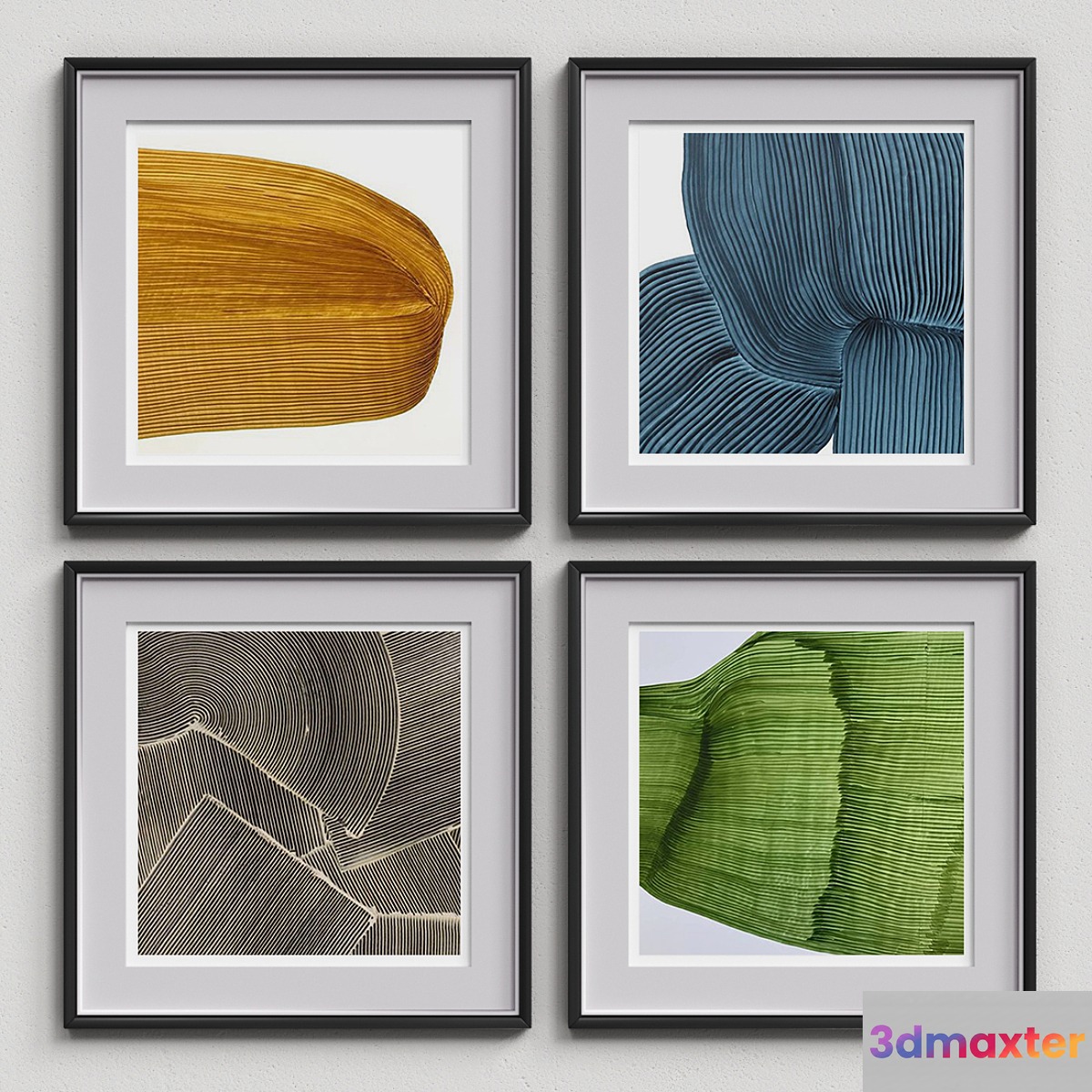 Nice Picture Frames Set 91 3D Max