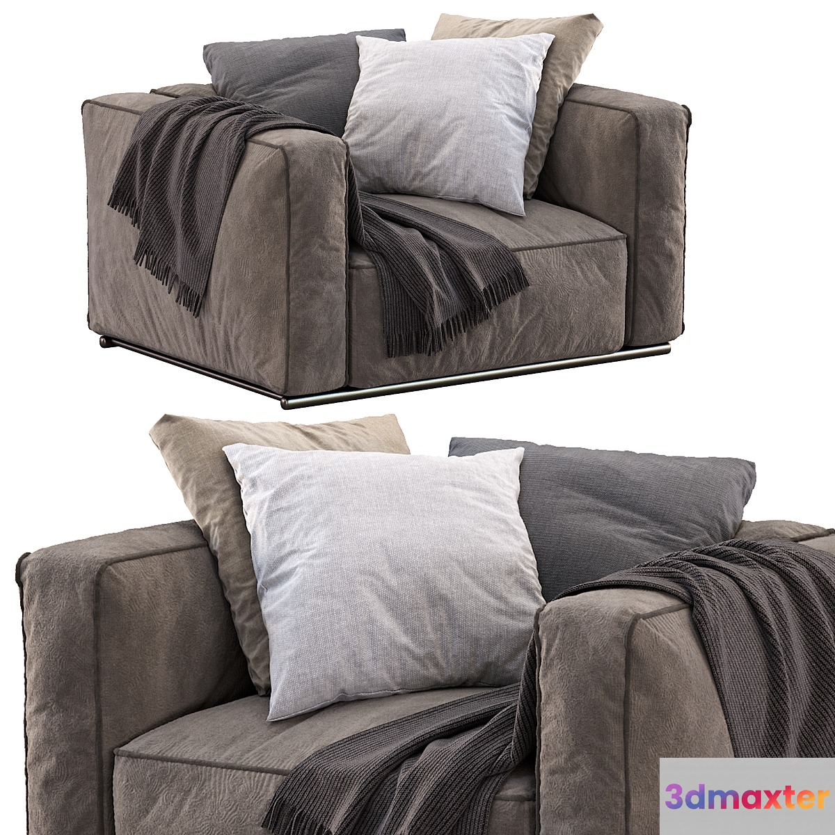 Poliform Armchair Shangai 3D Max