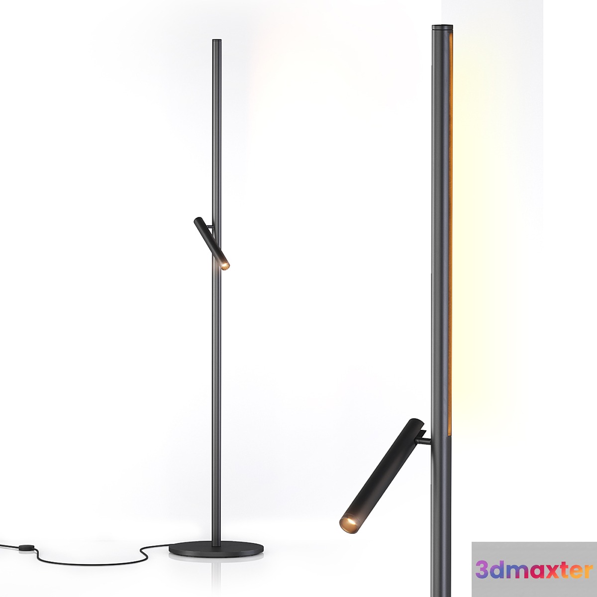 Backlight + floor lamp 3D Max
